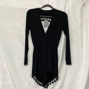 NBD Open-Back Tassel Romper *NWT*